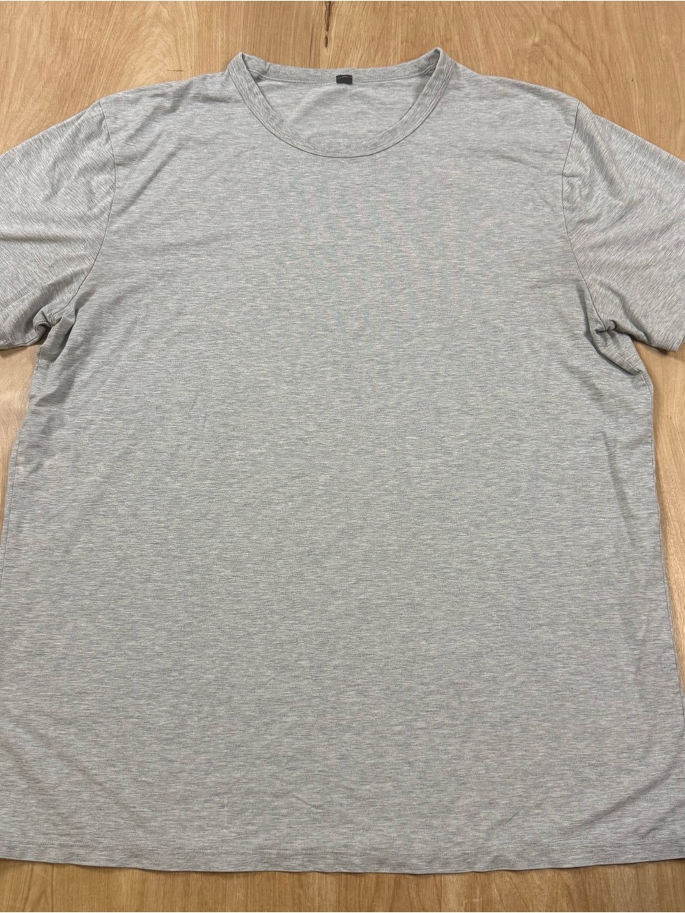 lululemon athletica Mens Gray Crew Neck Short Sleeve Stretch T-Shirt XL